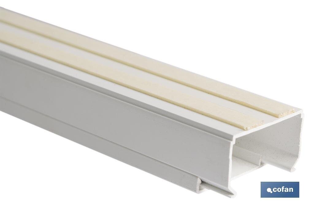 MINICANAL RECTO ADHESIVO 2M 12X12