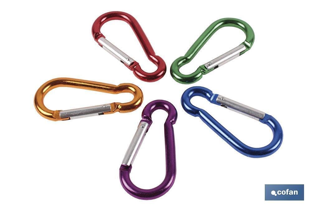 MOSQUET�N ALUMINIO COLORES (7X 70)