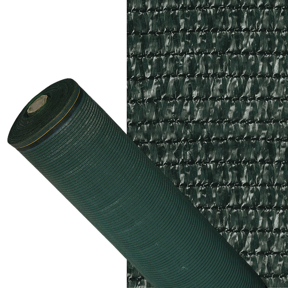 Malla Sombreo 90%, Rollo 3 x 100 metros, Reduce Radiaci�n, Protecci�n Jard�n y Terraza, Regula Temperatura, Color Verde Oscuro