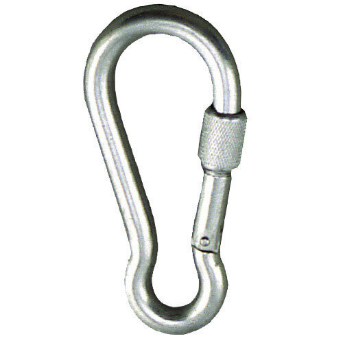 Mosqueton Bombero Con seguro  6x 60 mm.  Uso domestico