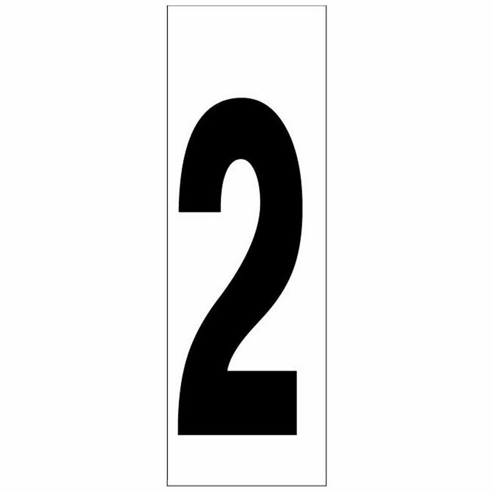 Numero Adhesivo 46x140 mm.   N� 2