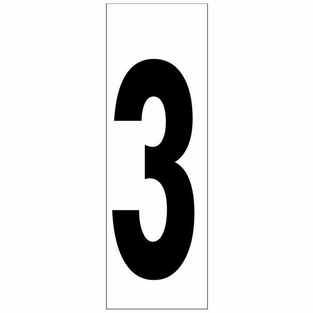 Numero Adhesivo 46x140 mm.   N� 3