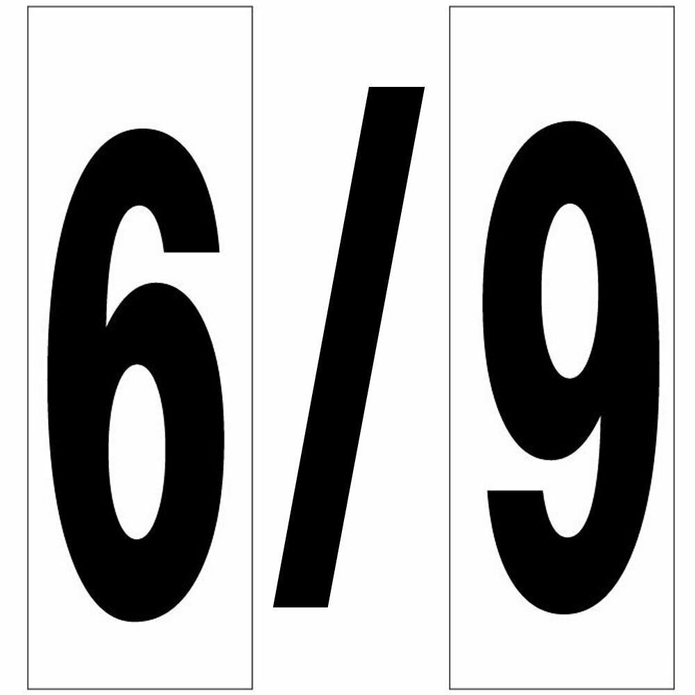Numero Adhesivo 46x140 mm.   N� 6 / 9