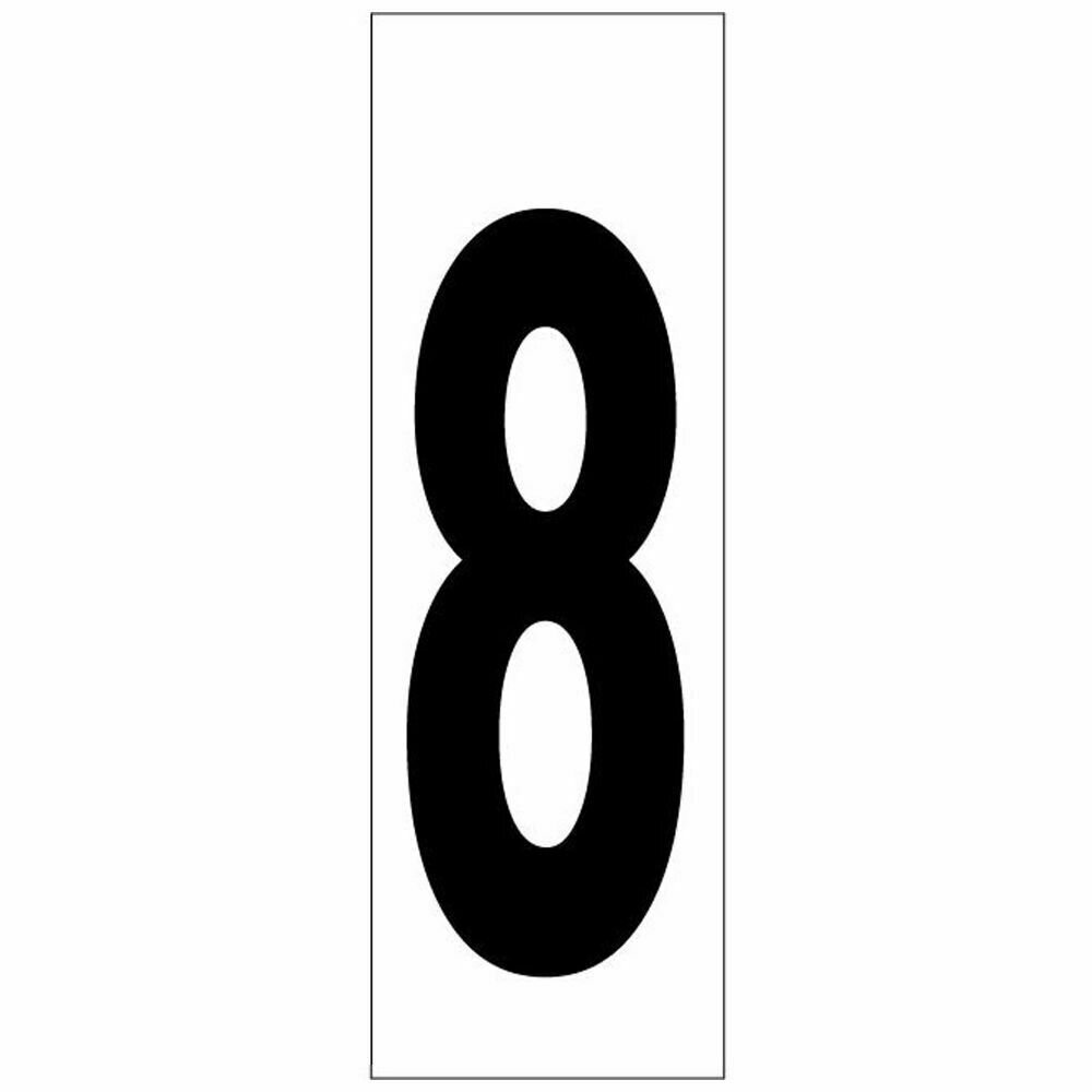 Numero Adhesivo 46x140 mm.   N� 8