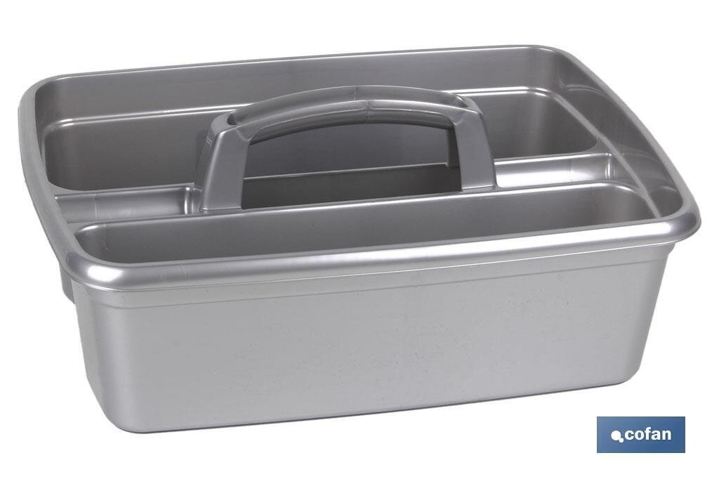 ORGANIZADOR DE LIMPIEZA  COLOR GRIS  39.5X29X16cm "venta unitaria"