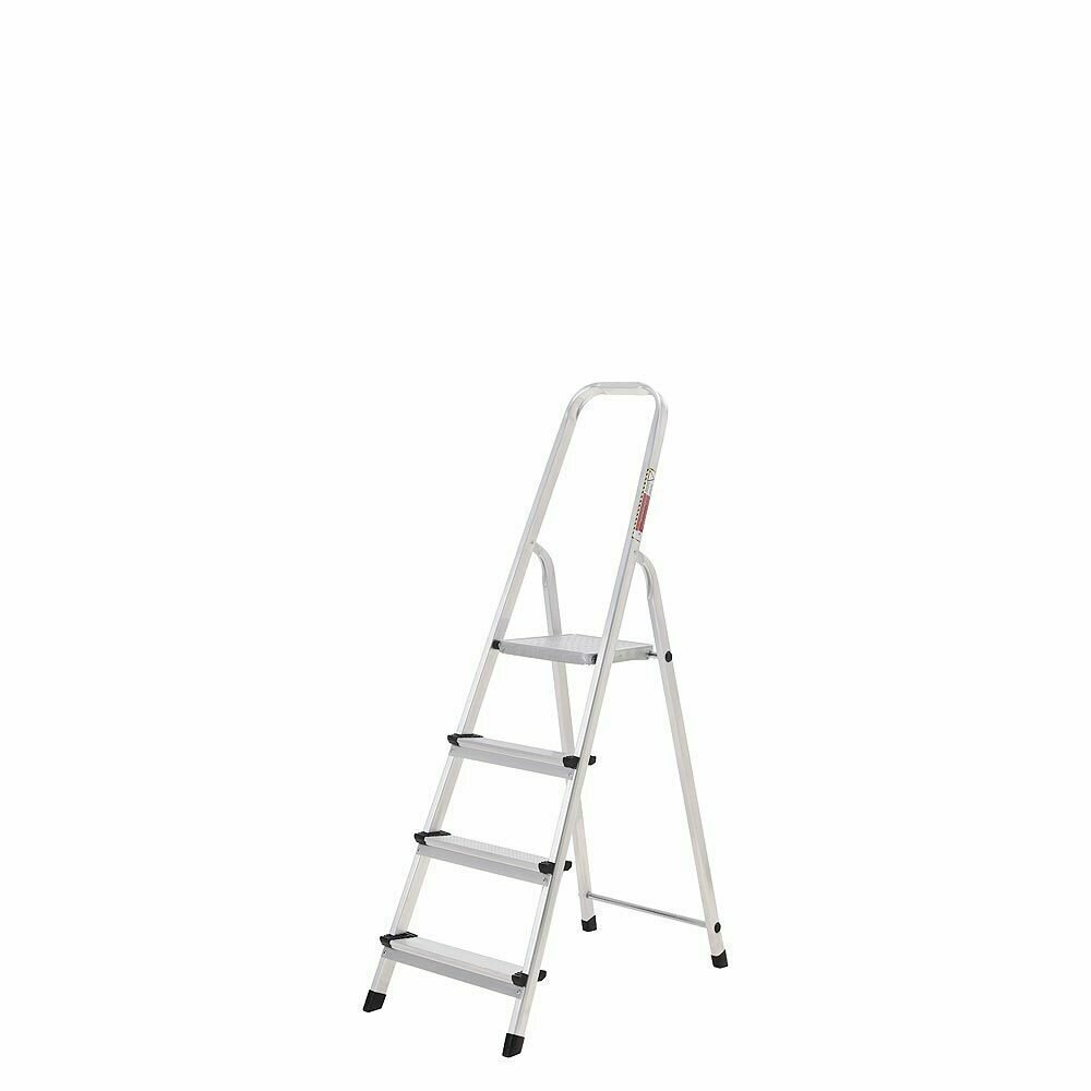 Oryx Escalera Aluminio 4 Pelda�os Plegable, Uso dom�stico, Antideslizante, Ligera y Resistente
