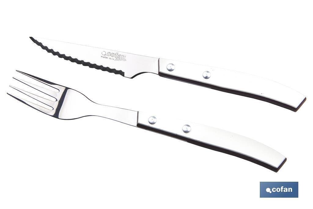 PACK 3 CUCHILLOS+3 TENEDORES CHULETEROS M. THYME