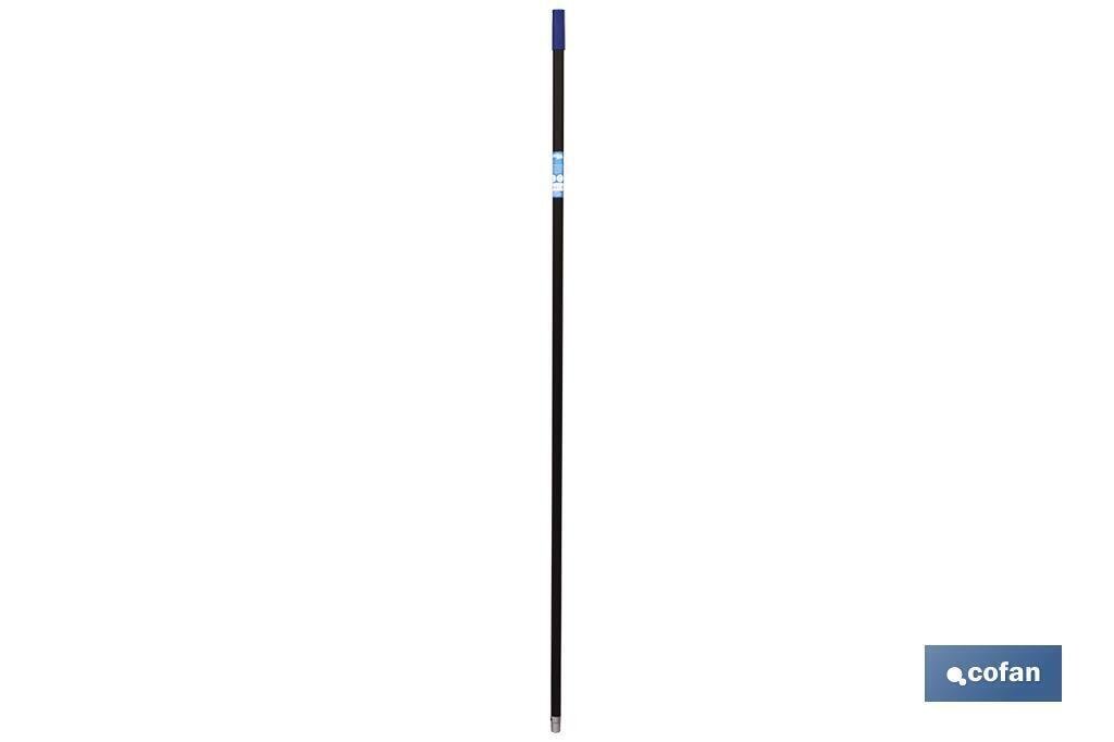 PALO PLASTIFICADO AZUL/NEGRO 1.40M (Perfil 25mm)
