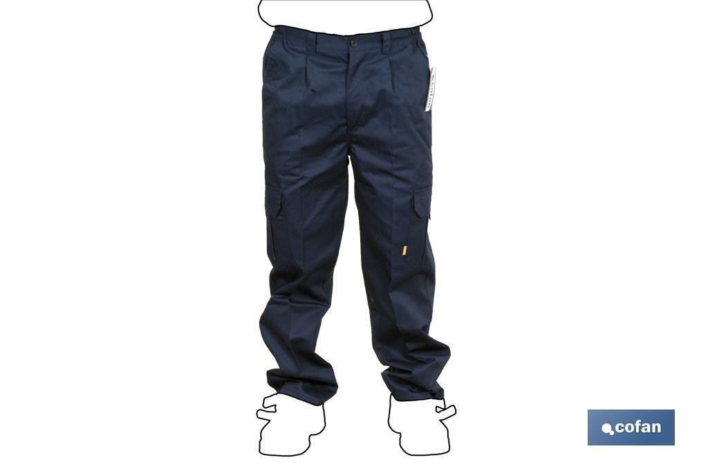 PANTALON MULTIBOLSILLOS AZUL OSCURO T-S