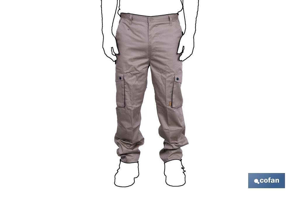 PANTALON MULTIBOLSILLOS MARRON T-S