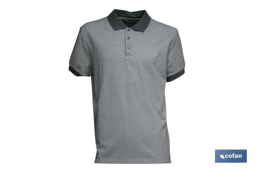 POLO 2 TONOS "VERDON" 160gms/m BEIS-NEGRO TALLA XS