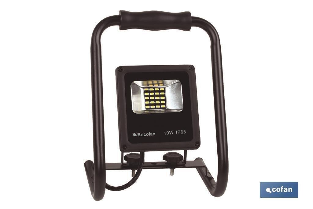 PROYECTOR COMPACTO LED SMD10 W CON SOPORTE