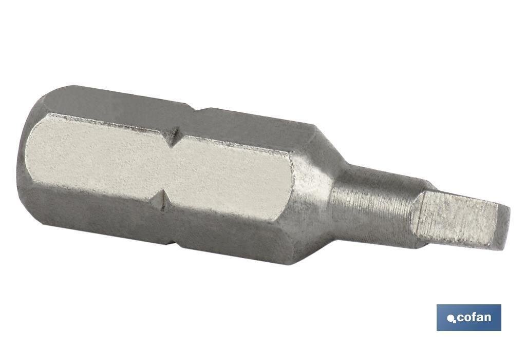 PUNTA DE DESTORNILLADOR CUADRADA EST�NDAR R-2 50 MM VENTA UNITARIA