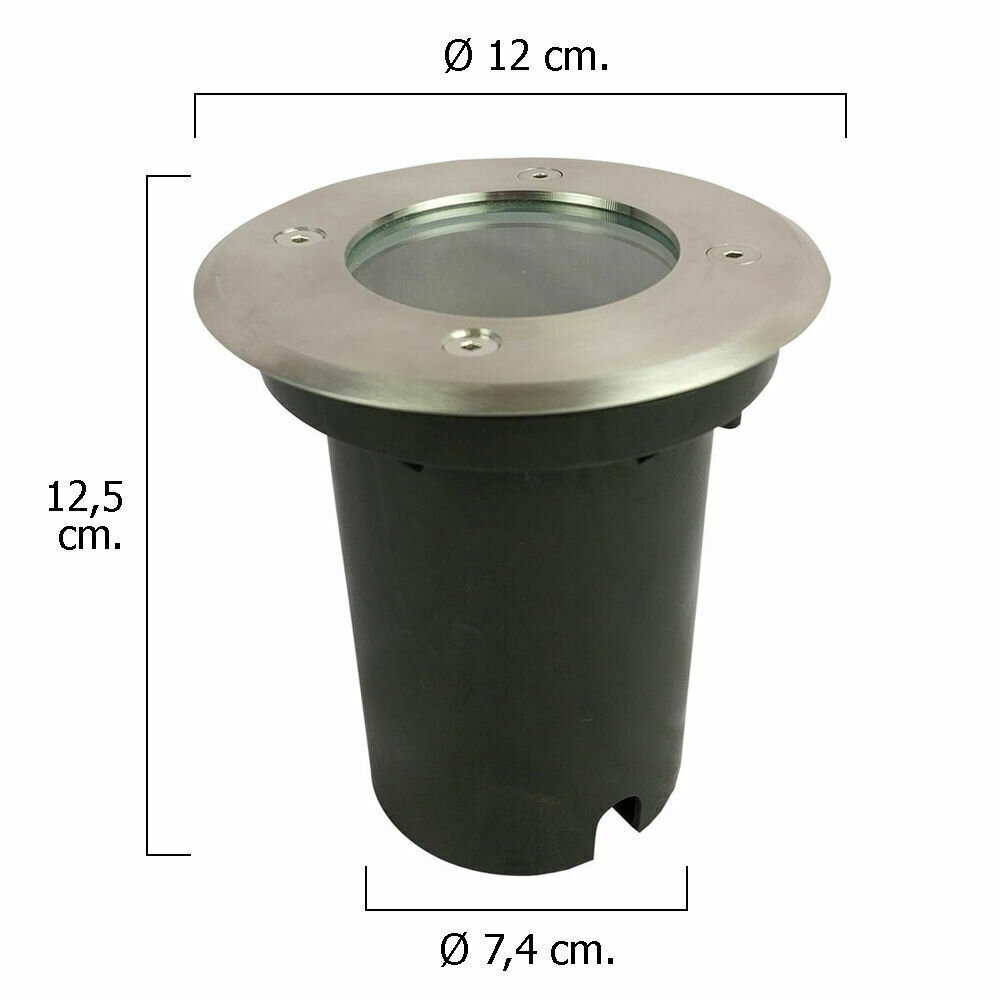 Plafon Led IP54 9 Watt. / 520 Lumens. Aluminio Plano Blanco 20 cm.