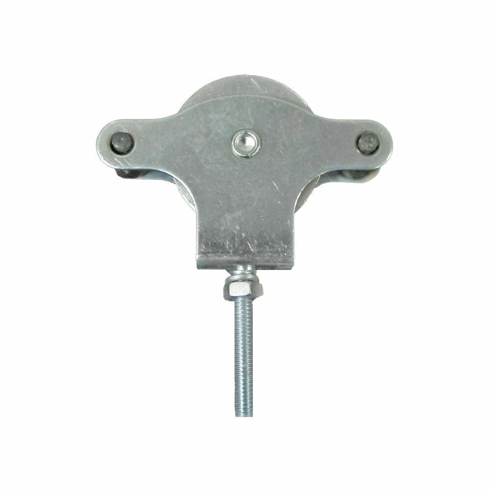 Polea Tendedero Wolfpack Zincado 40 mm. Roldana Metal con Tornillo