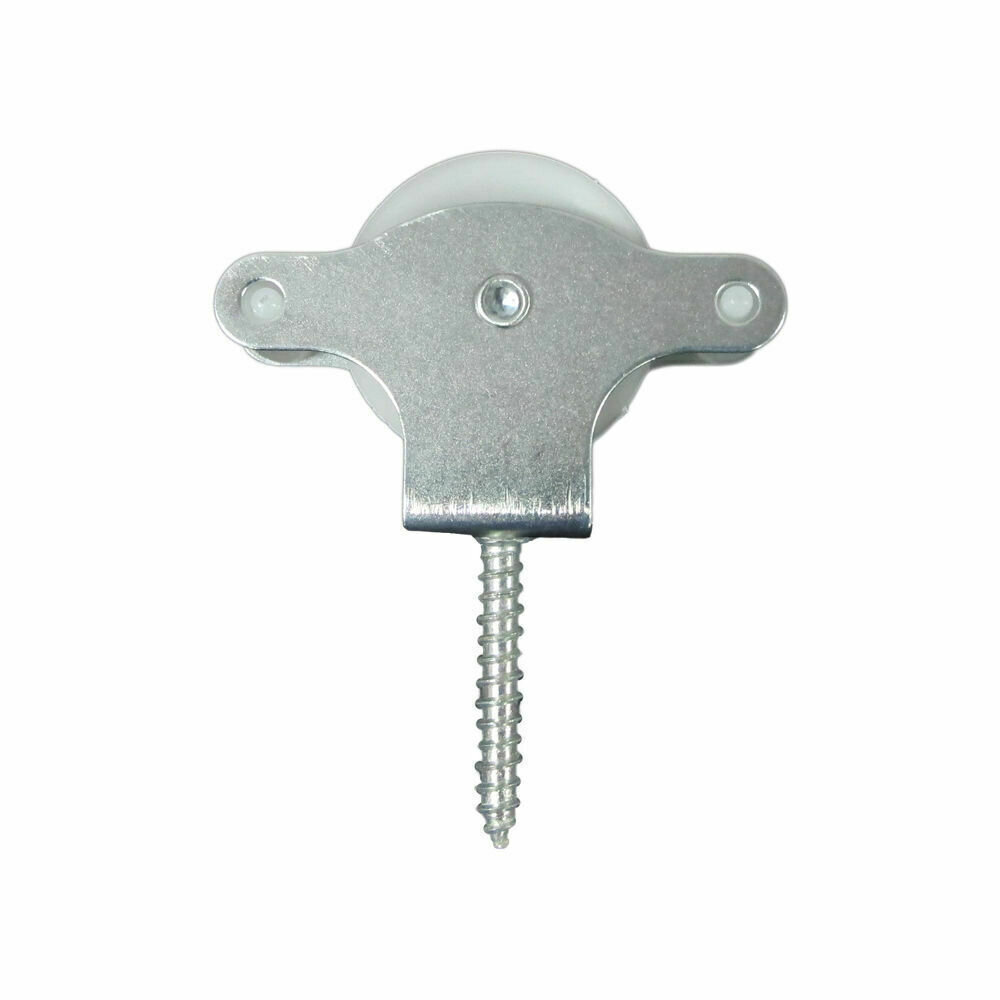 Polea Tendedero Wolfpack Zincado 40 mm. Roldana Pl�stico con Tirafondo