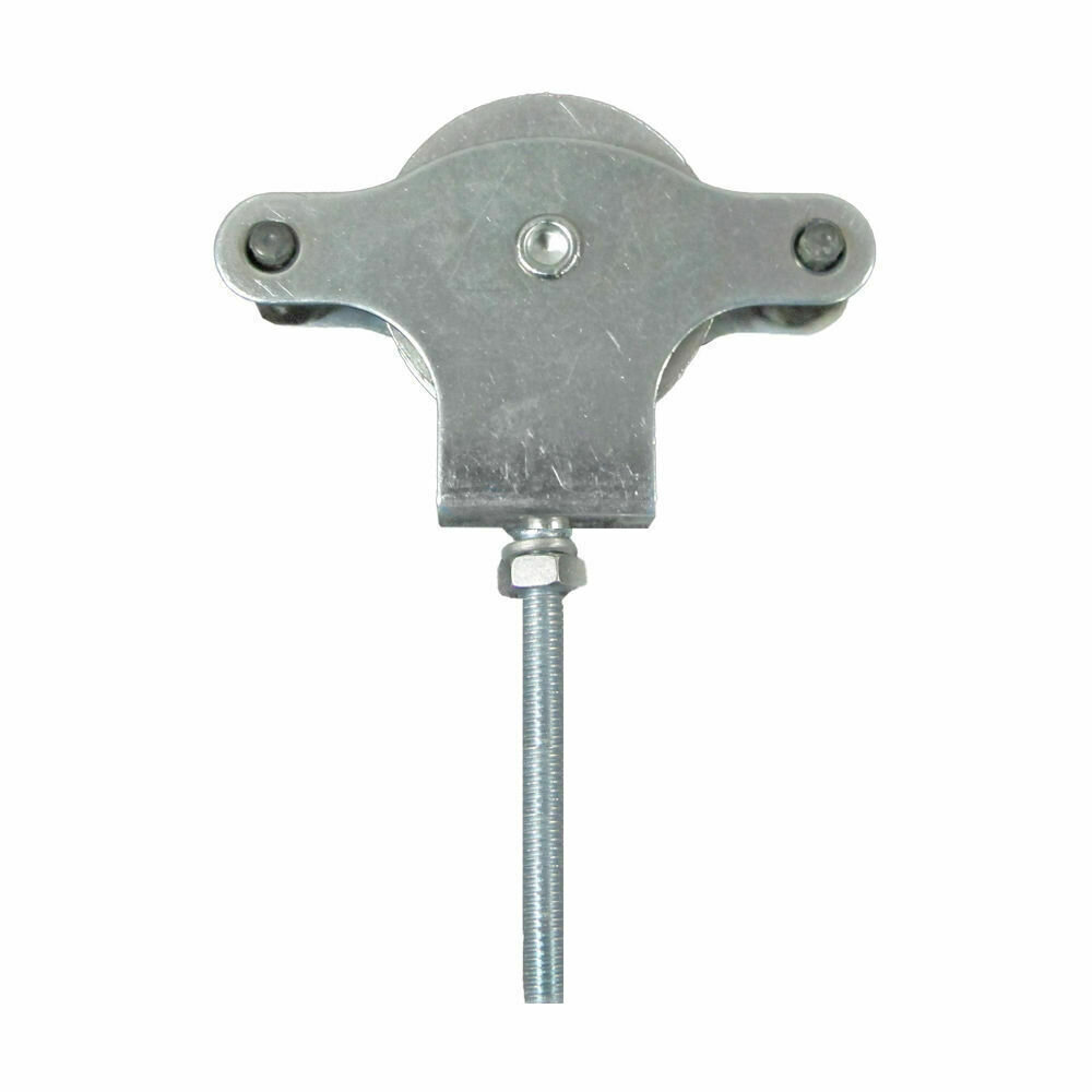 Polea Tendedero Wolfpack Zincado 60 mm. Roldana Metal con Tornillo