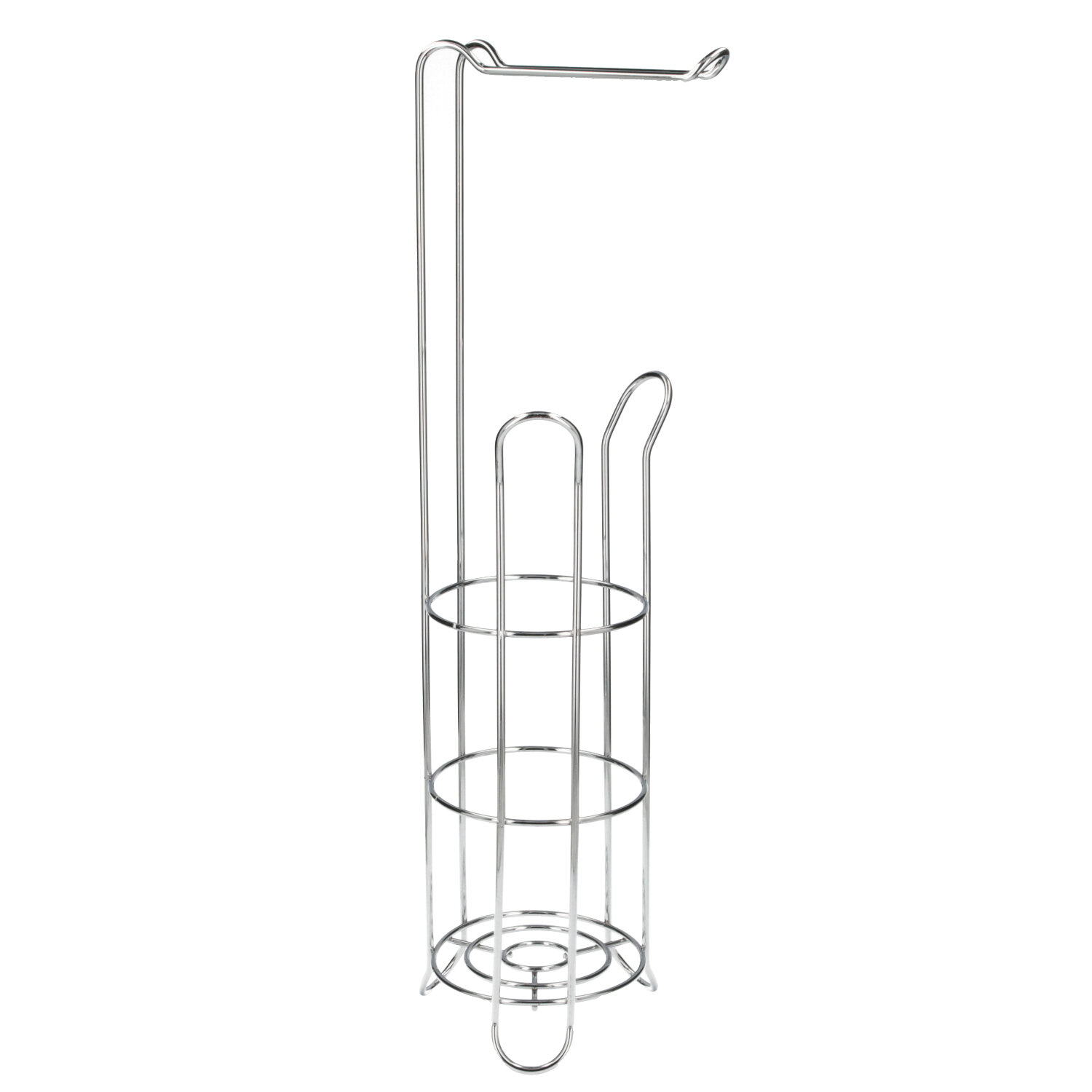 Portarrollos Papel Higienico Vertical Para Ba�o, Rollos De Reserva, 18x16x61cm.