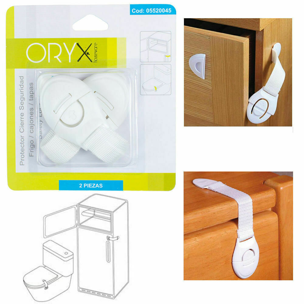 Protector Cierre Seguridad Frigor�fico / Cajon (Bister 2 Piezas)
