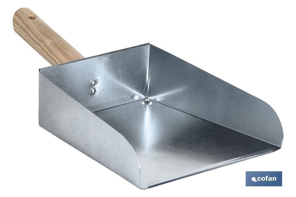 RECOGEDOR METALICO MANGO MADERA  "venta unitaria"