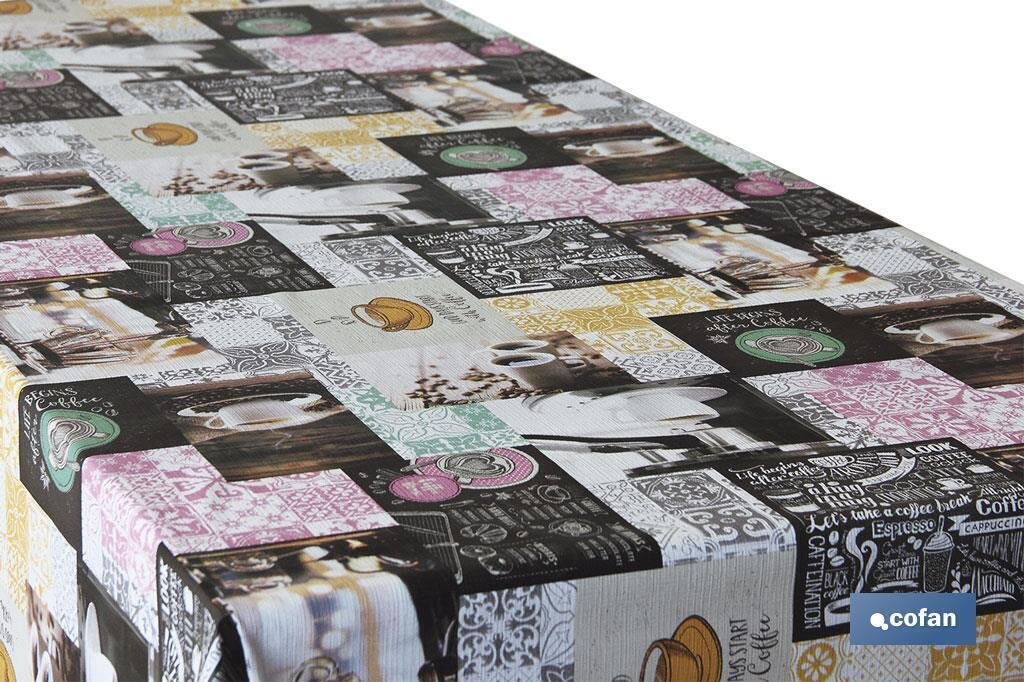 ROLLO SEMIHULE  PVC/ALGODON MODELO COFFEE 1,40x25mts