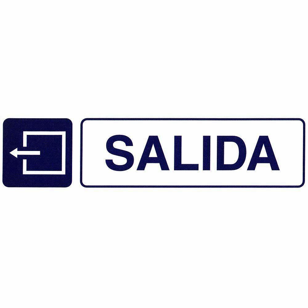 Rotulo Adhesivo 250x63 mm. Salida