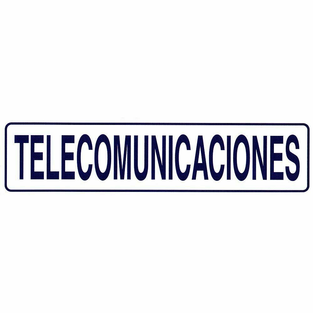 Rotulo Adhesivo 250x63 mm. Telecomunicaciones