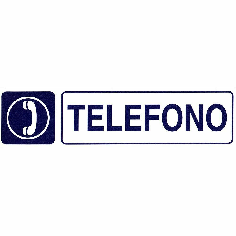 Rotulo Adhesivo 250x63 mm. Telefono