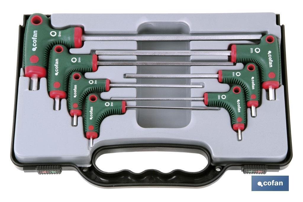 SET DESTORNILLADOR "T" 7 PCS HEXAG.