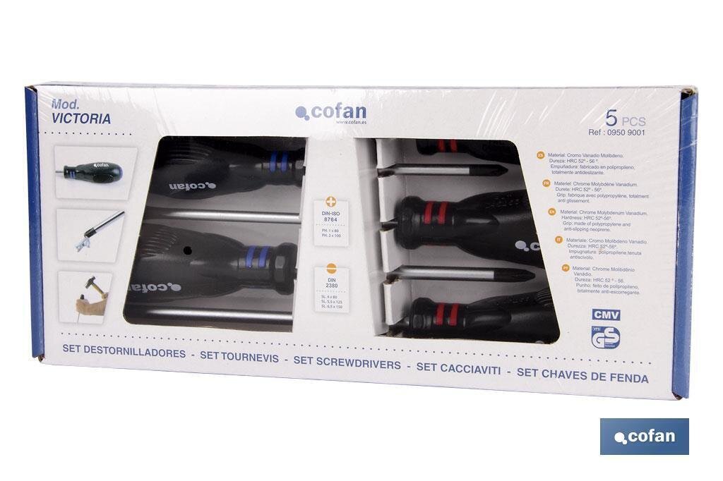 SET DESTORNILLADOR 5 PCS. TORX