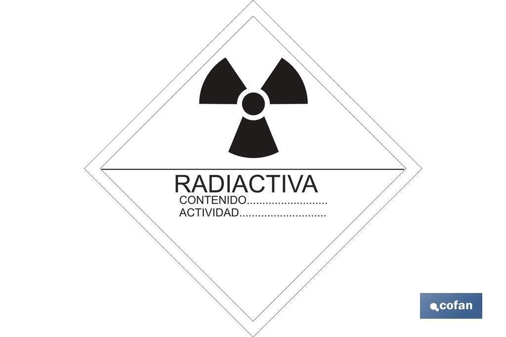 SE�AL ADHESIVA MAT. PELIGROSAS 300X300