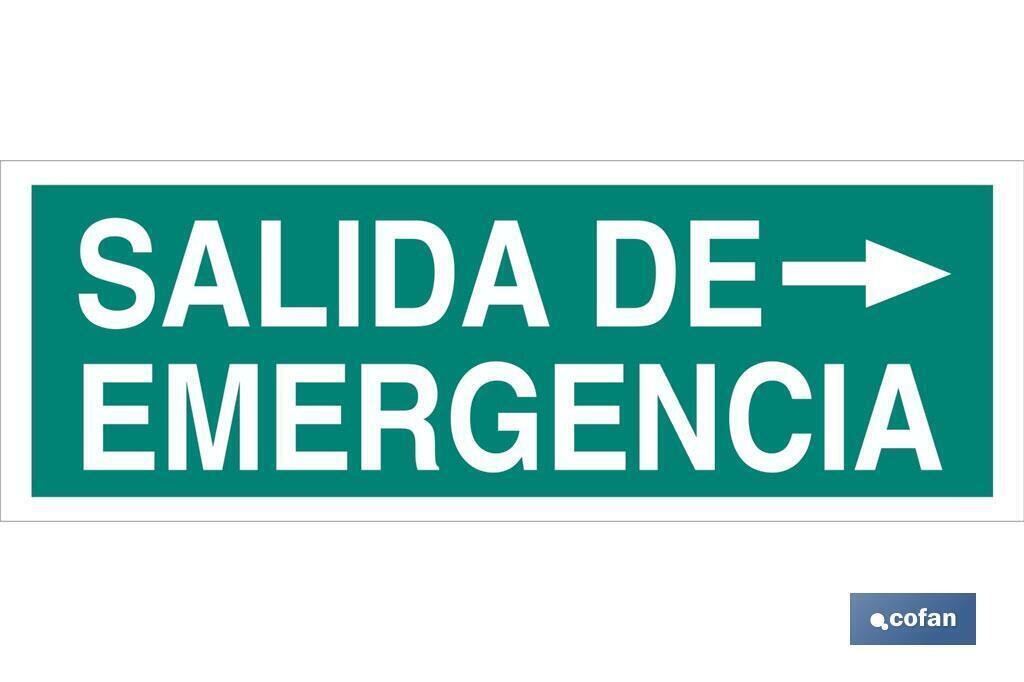 SE�AL LUMINESCENTE 400X100MM.