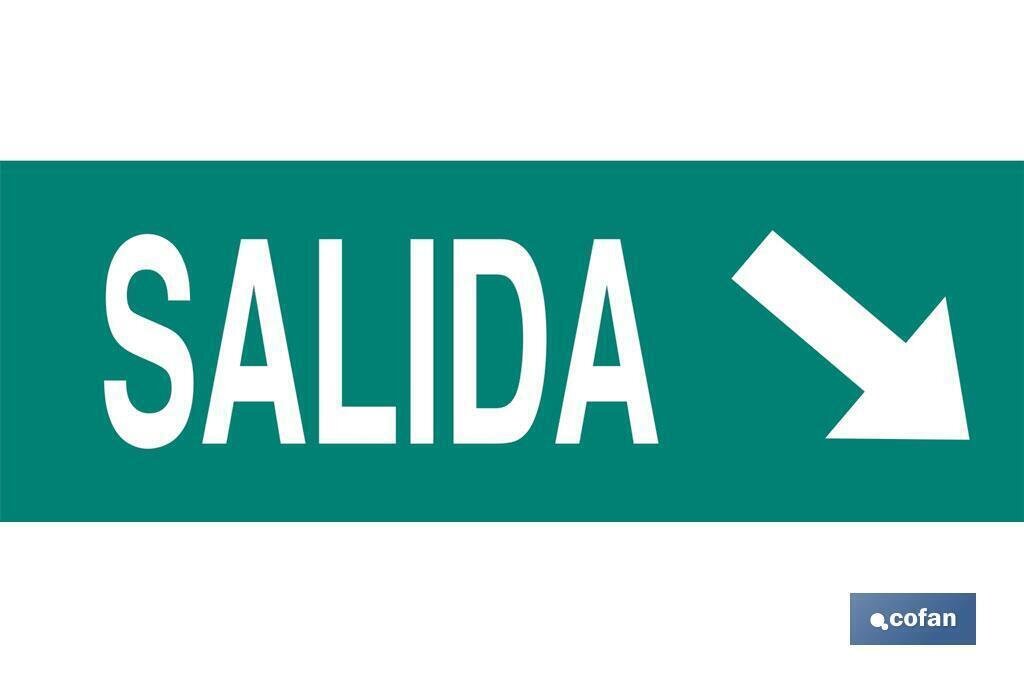 SE�AL LUMINESCENTE 400X100MM.