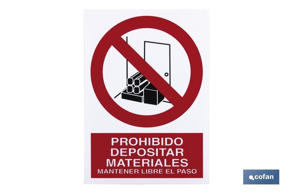SE�AL POLIESTIRENO 420X297MM.
