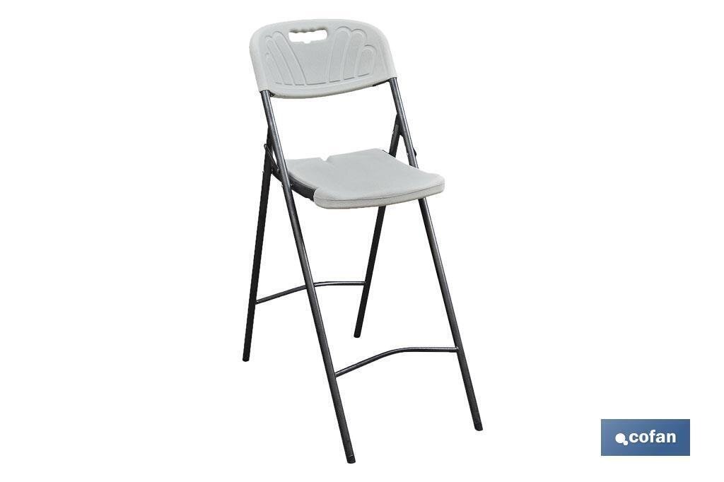 SILLA ALTA PLEGABLE BLANCA 57X44X109CM