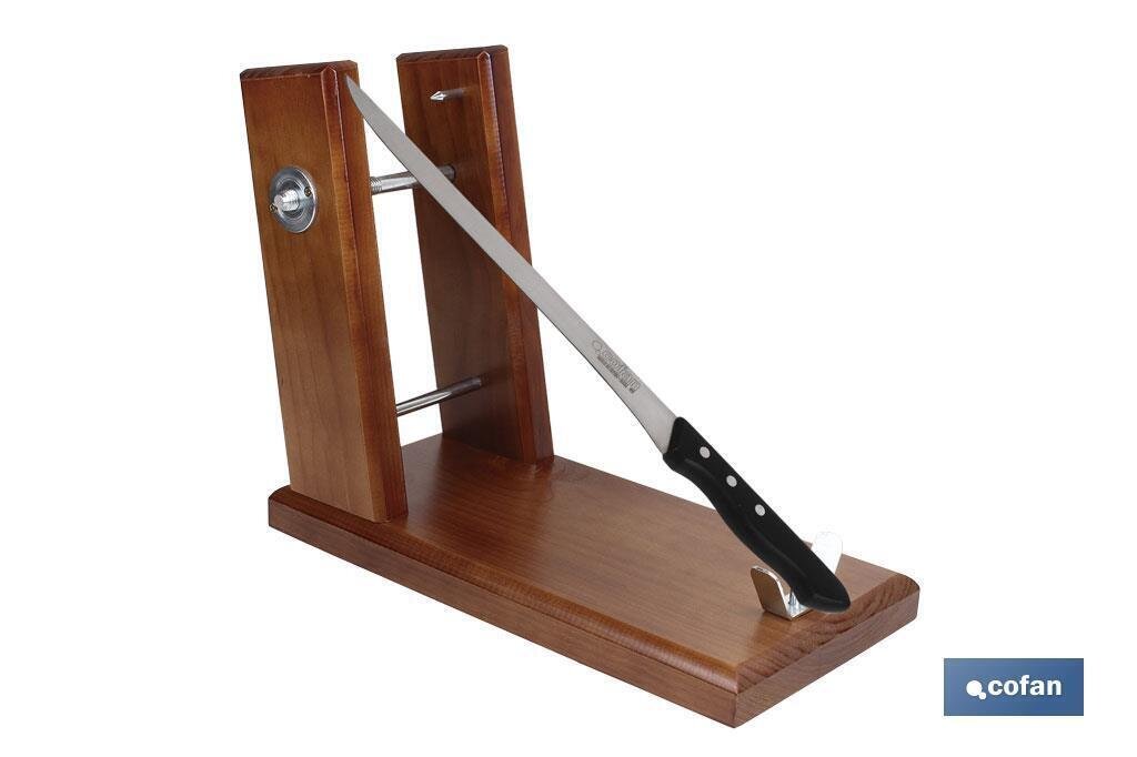SOPORTE JAMONERO MOD TERUEL+CUCHILLO SAFFRON