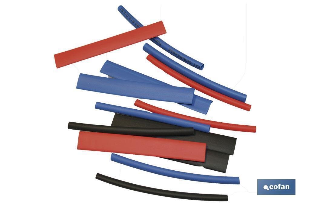 SURTIDO 18 TUBOS TERMORETR�CTILES 8 CM