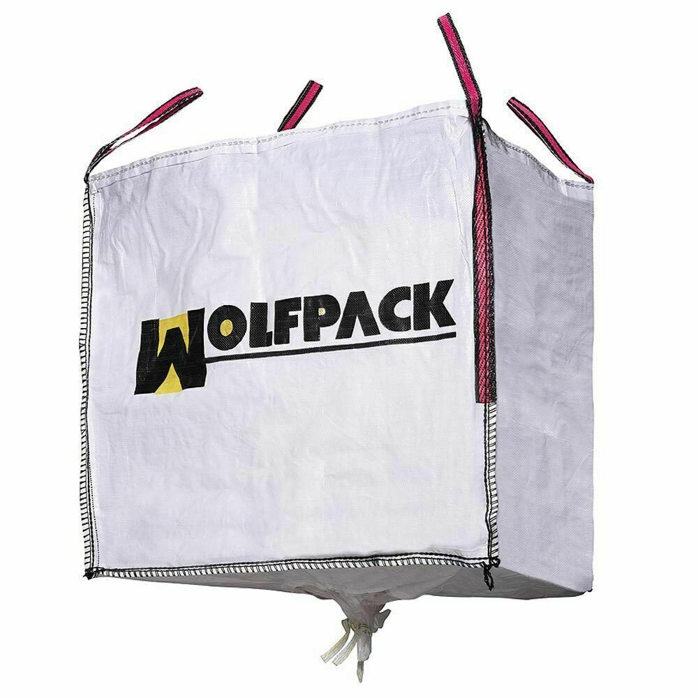 Saco Obra Big Bag 90x90x90cm. con V�lvula.  Carga m�xima seg. 1.000Kg.