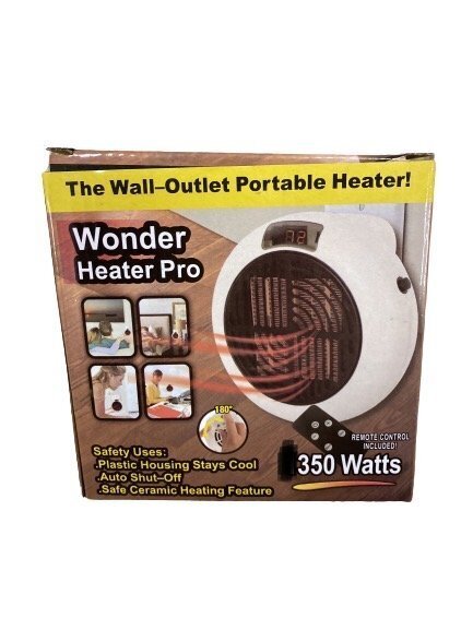 Soplador Calefactor económico de 350 vatios con tecnología de cerámica térmicos de Enchufe para el hogar y Fuera de casa CON MANDO
