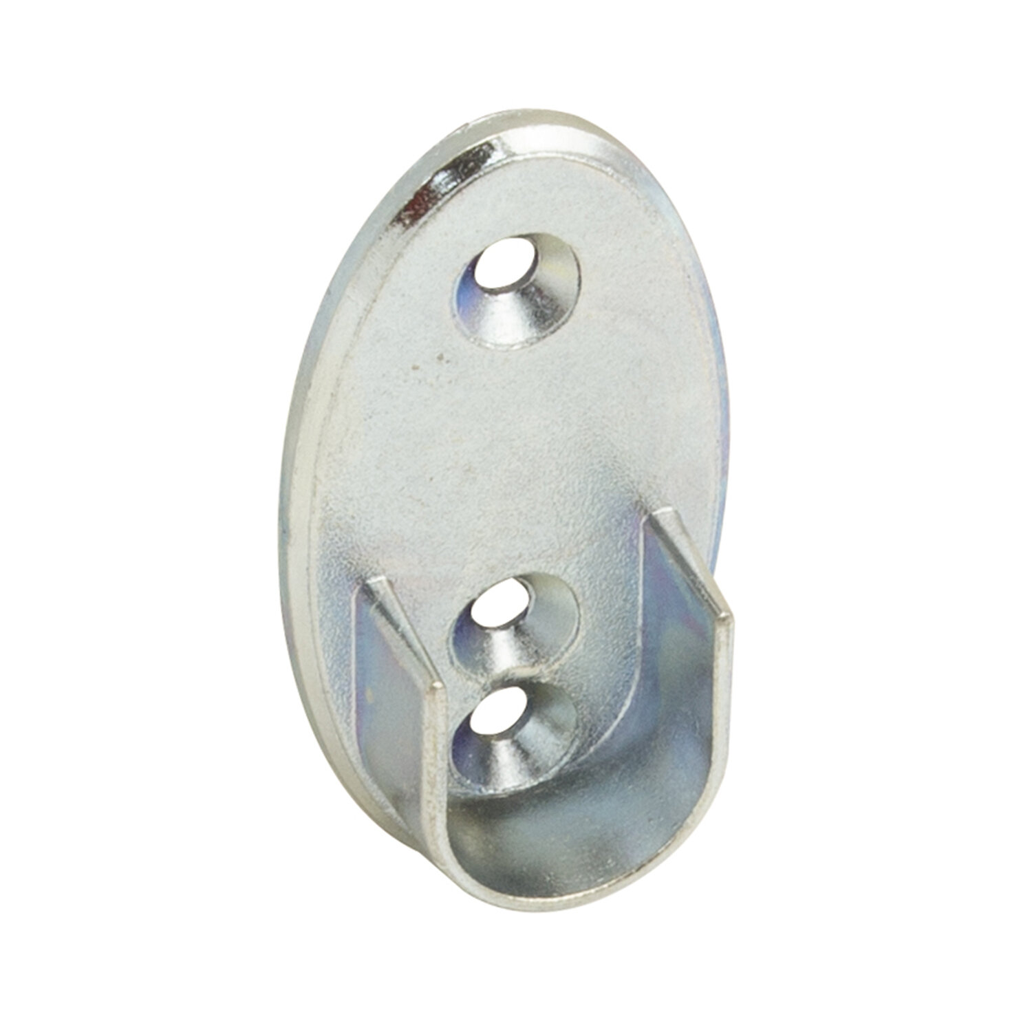 Soporte Lateral Oval Zincado Lateral � 16 mm.