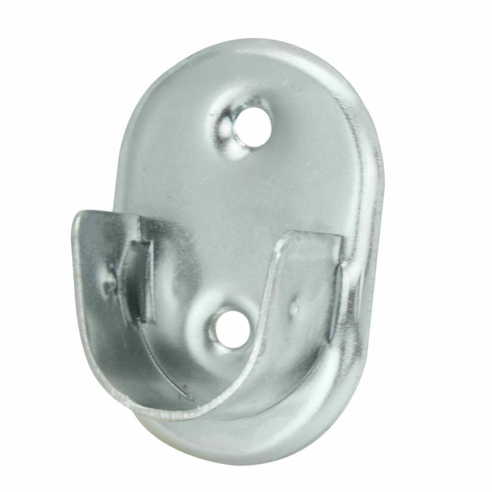Soporte Lateral Oval Zincado Lateral � 19 mm.