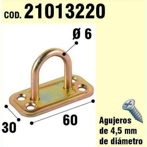 Soporte Para Madera Anilla  Bicromatado � 6 mm.
