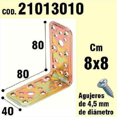 Soporte Para Madera �ngulo   40x80x80 mm.
