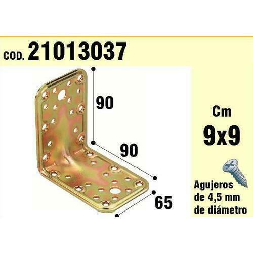 Soporte Para Madera �ngulo  65x90x90 mm. Espesor 2,5 mm.