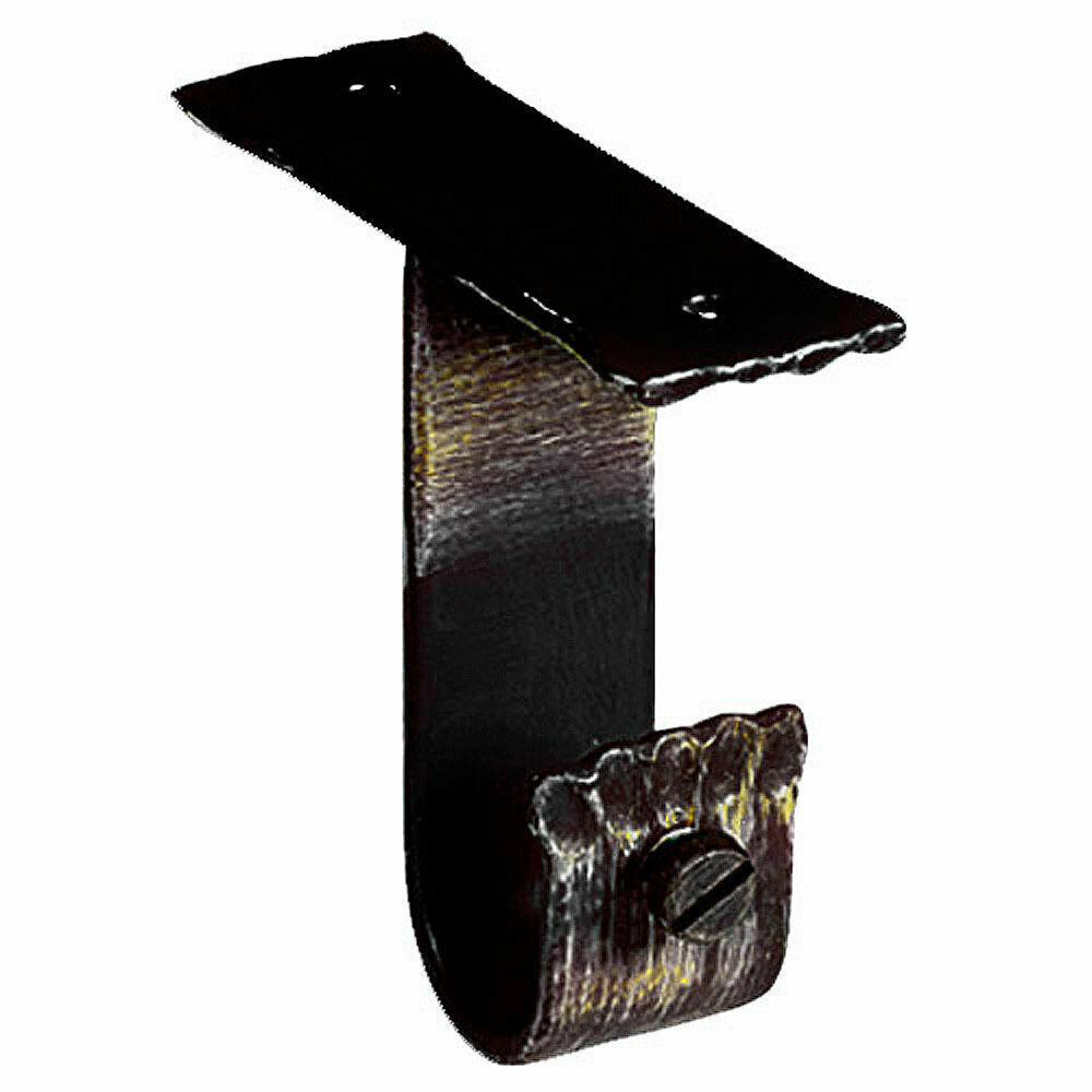 Soporte Techo Forja � 20 mm. Negro / Dorado (Blister 2 Piezas)