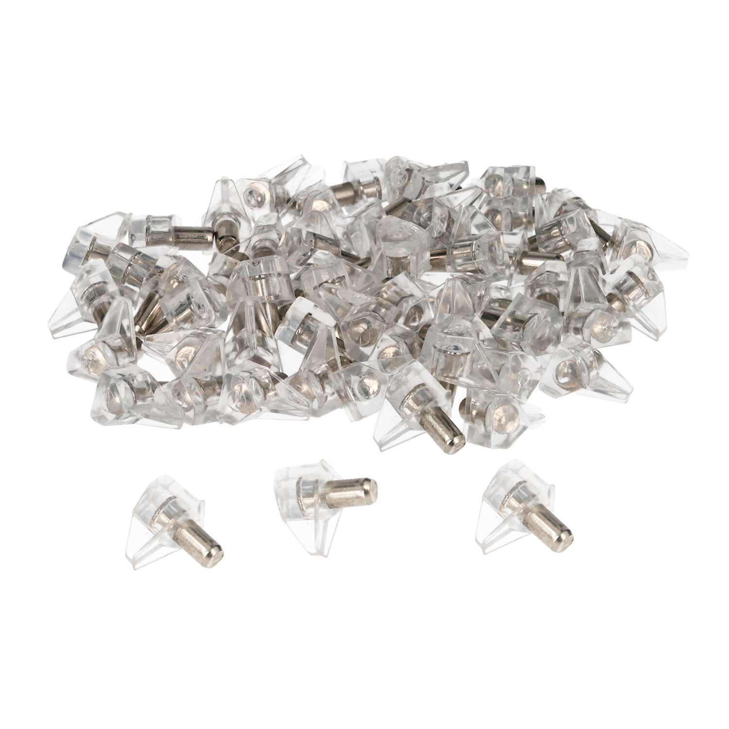 Soporte de Plastico Con Anclaje Metalico 5 � mm. Para Estanterias / Estantes (Caja 100 Unidades)