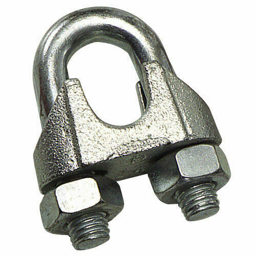 Sujetacables Galvanizado 14 mm.9/16" Uso Domestico