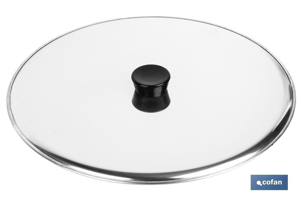 TAPA GIRATORTILLAS MODELO ARG�N ACERO INOX 26CM "VENTA UNITARIA"