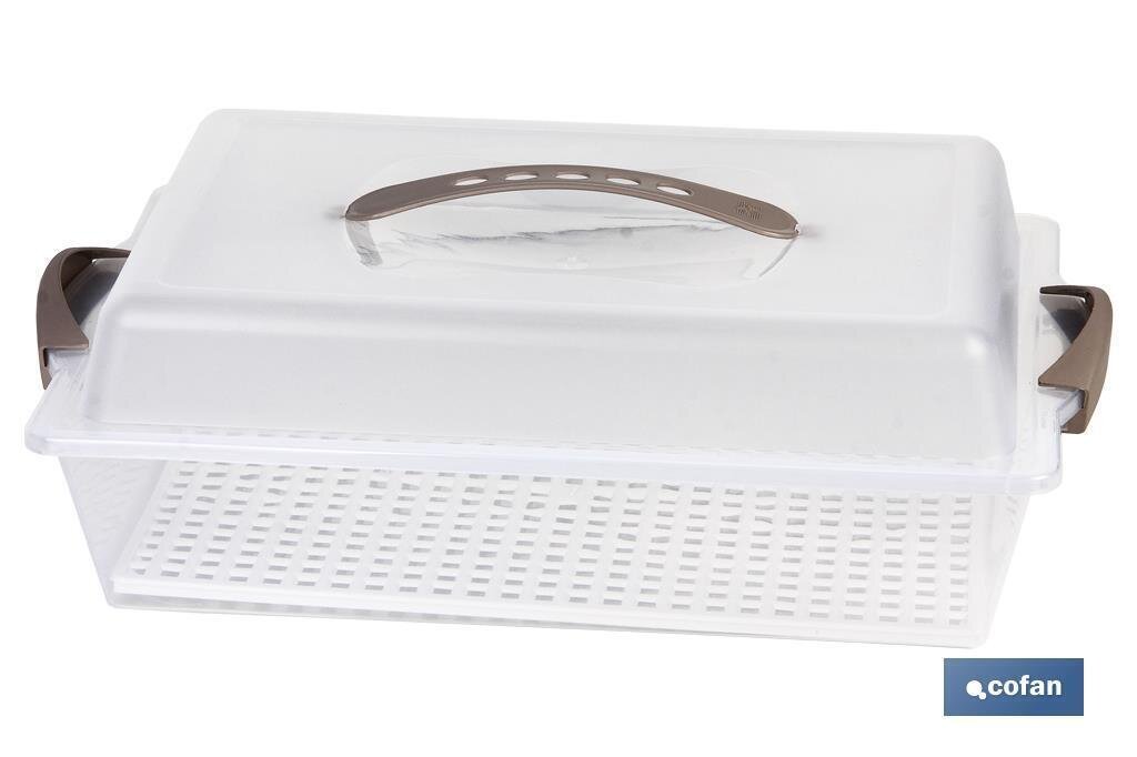 TARTERA RECTANGULAR PAVLOVA OPACA 38X28x13cm"venta unitaria"