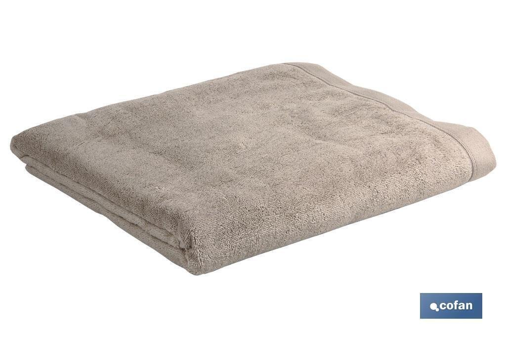 TOALLA BA�O BEIGE GR.580/M2 MODELO ABISINIA 100X150cm